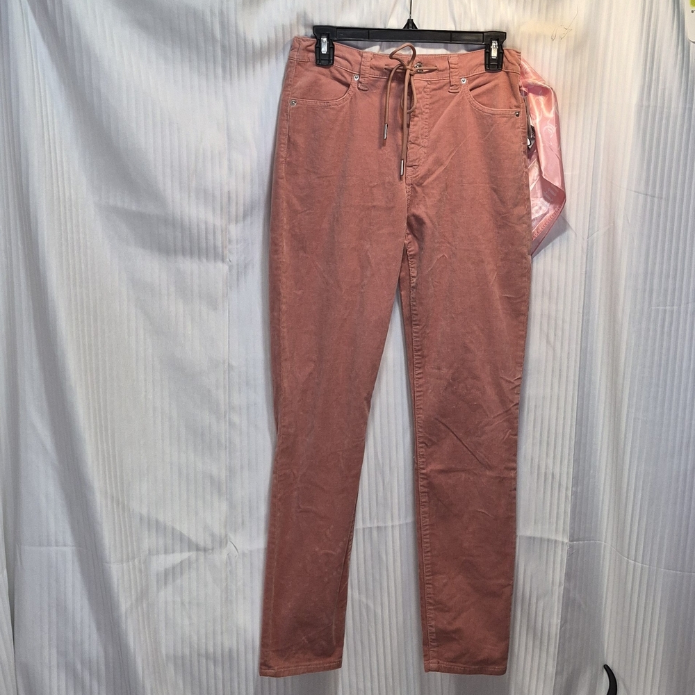 Juicy Couture 26 Dusty Rose Corduroy Newport Skinny Pants NWT